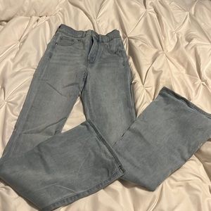 Bell bottom light blue jeans